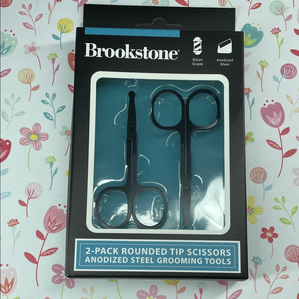 Brookstone Black Rounded Tip Scissors Set